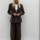 completo giacca slim e pantalone palazzo slim